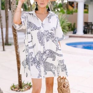 Entro Leopard Print Dress